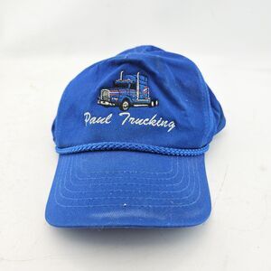 Paul Trucking Baseball Cap Hat Lid Corded Blue Semi Snapback - 4.99 Shipping